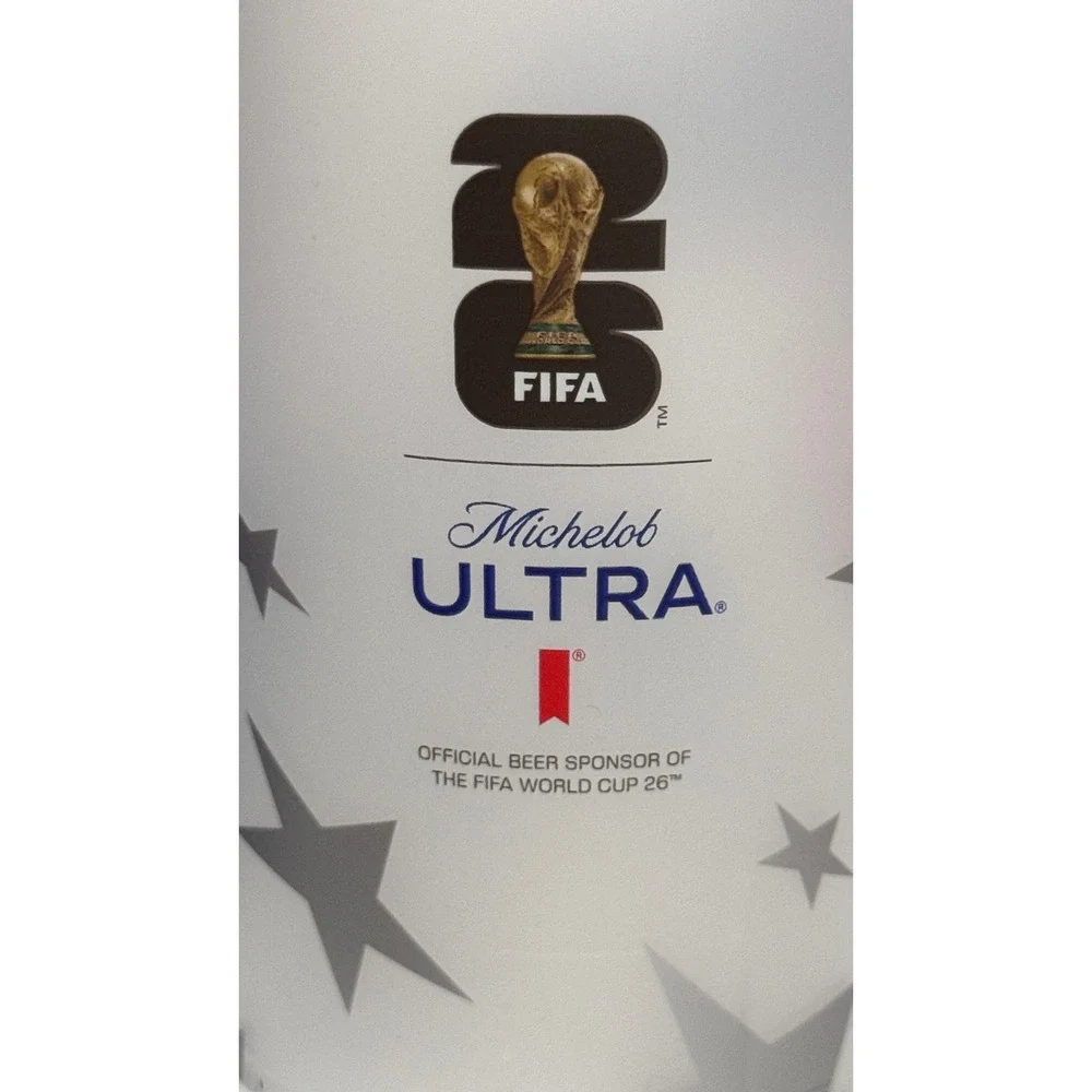 Michelob Ultra FIFA World Cup 26 Stadium Cups Set of 3 Red White Blue USA Soccer